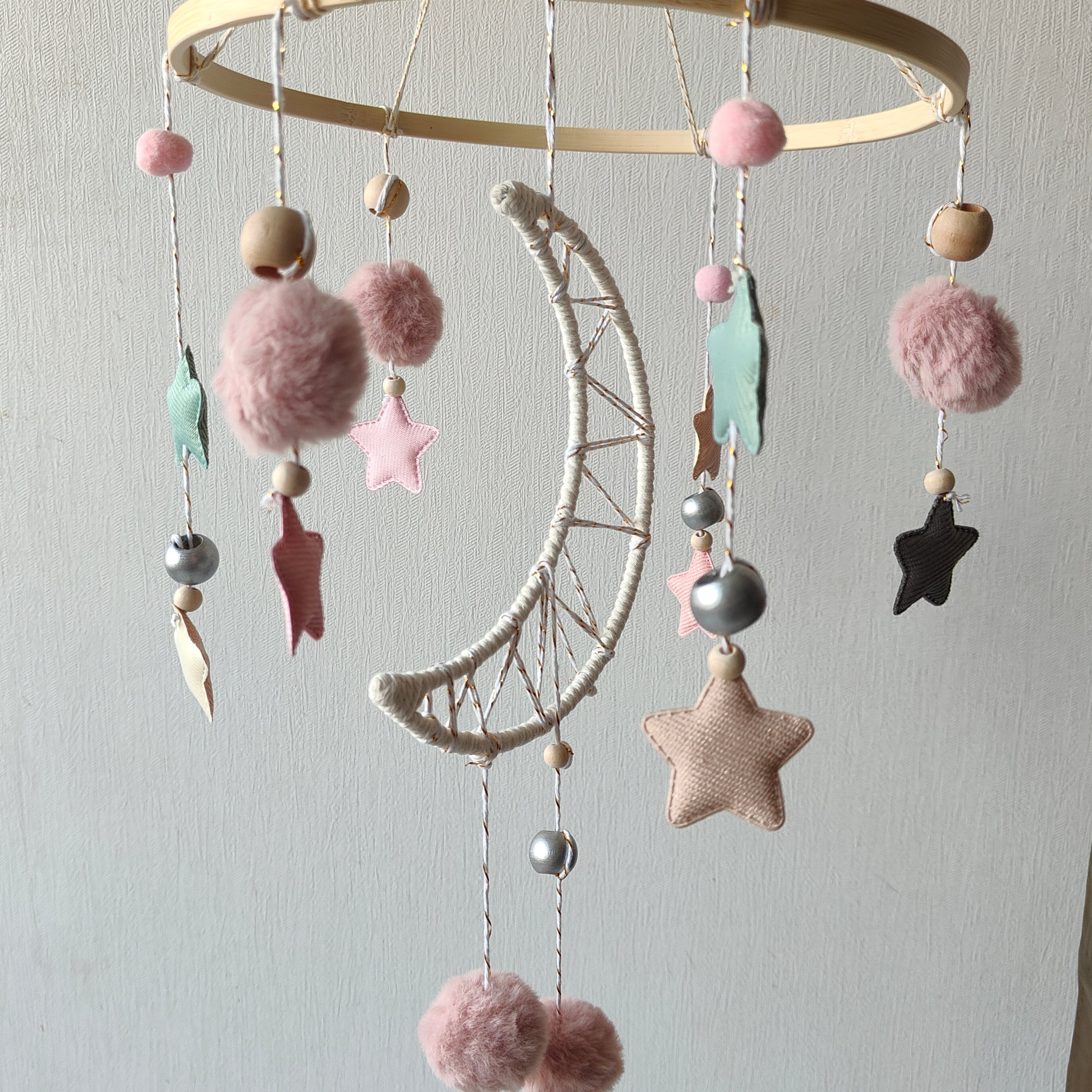Cot / Crib Mobile - Starry Moon