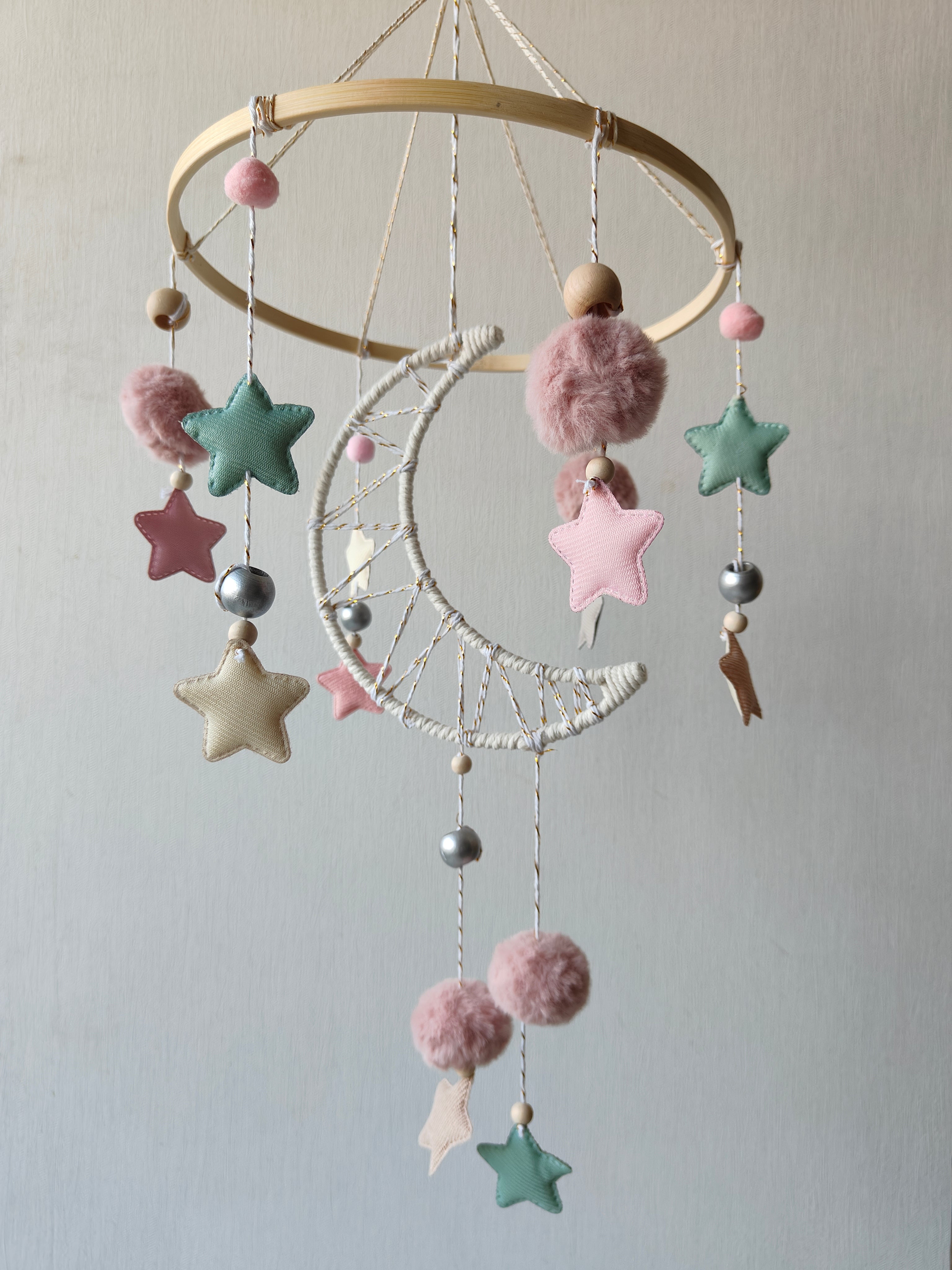 Cot / Crib Mobile - Starry Moon