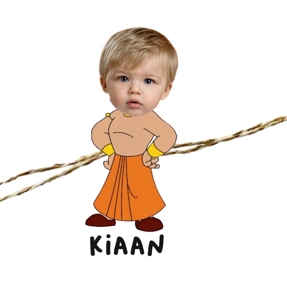 Babble Wrap Personalised Caricature Rakhi - Boy
