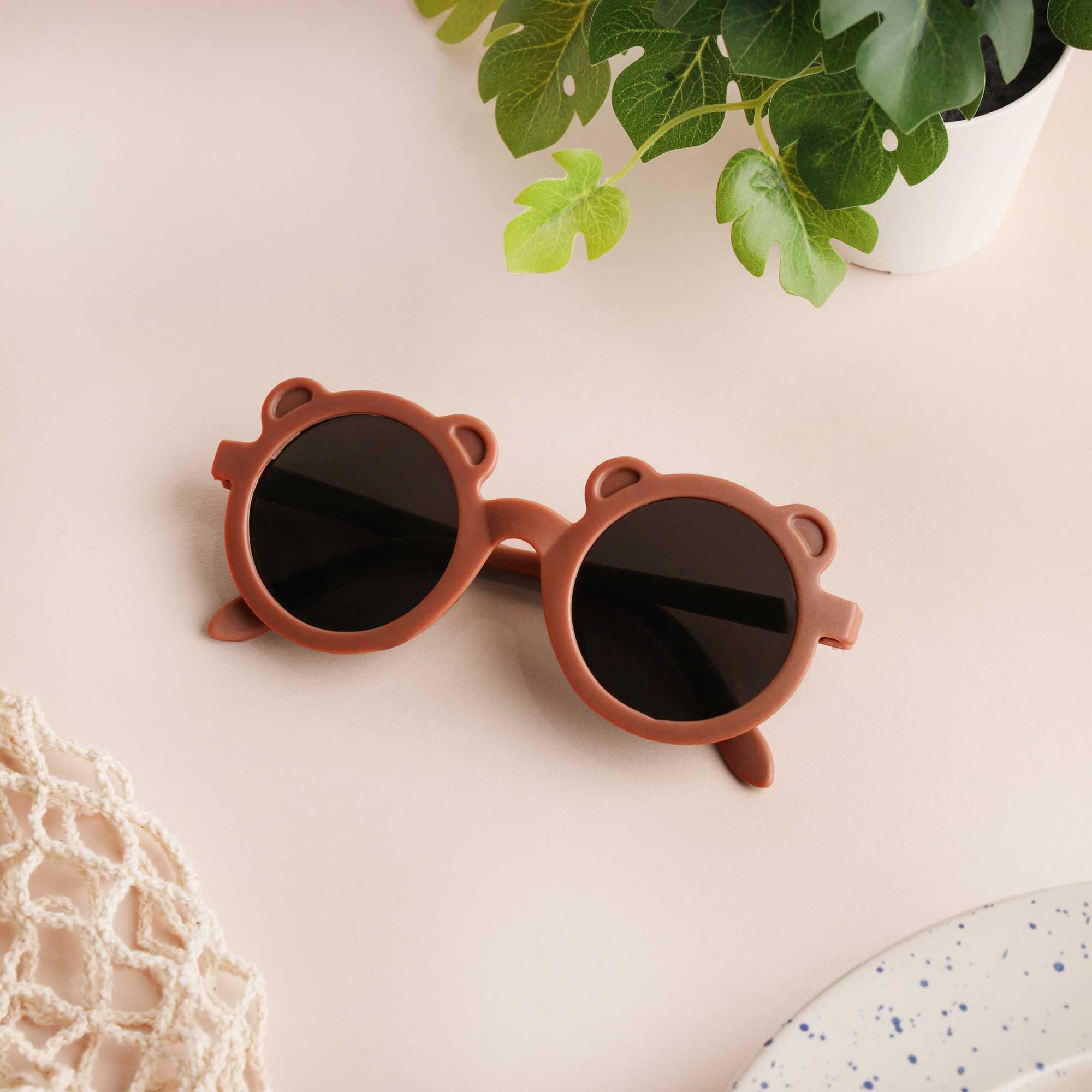 Kicks & Crawl - Baby Bear Sunglasses - Brown