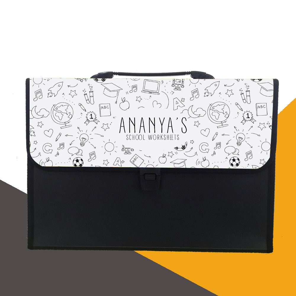 Personalised black Folder