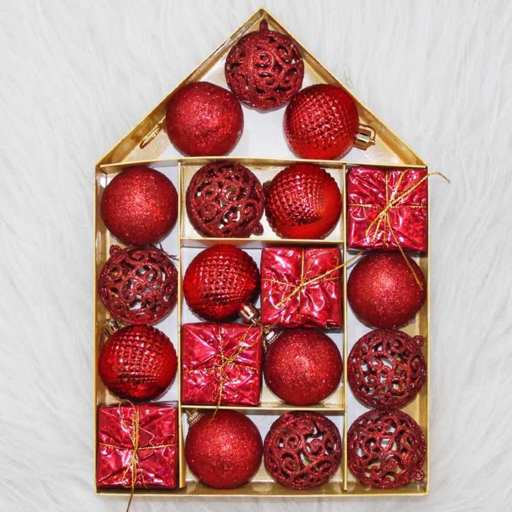 Bauble Kit- Berry Red (19 pcs)