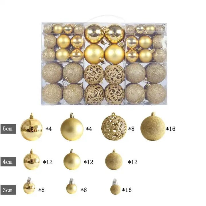 Bauble Kit- Gold (100 pcs)