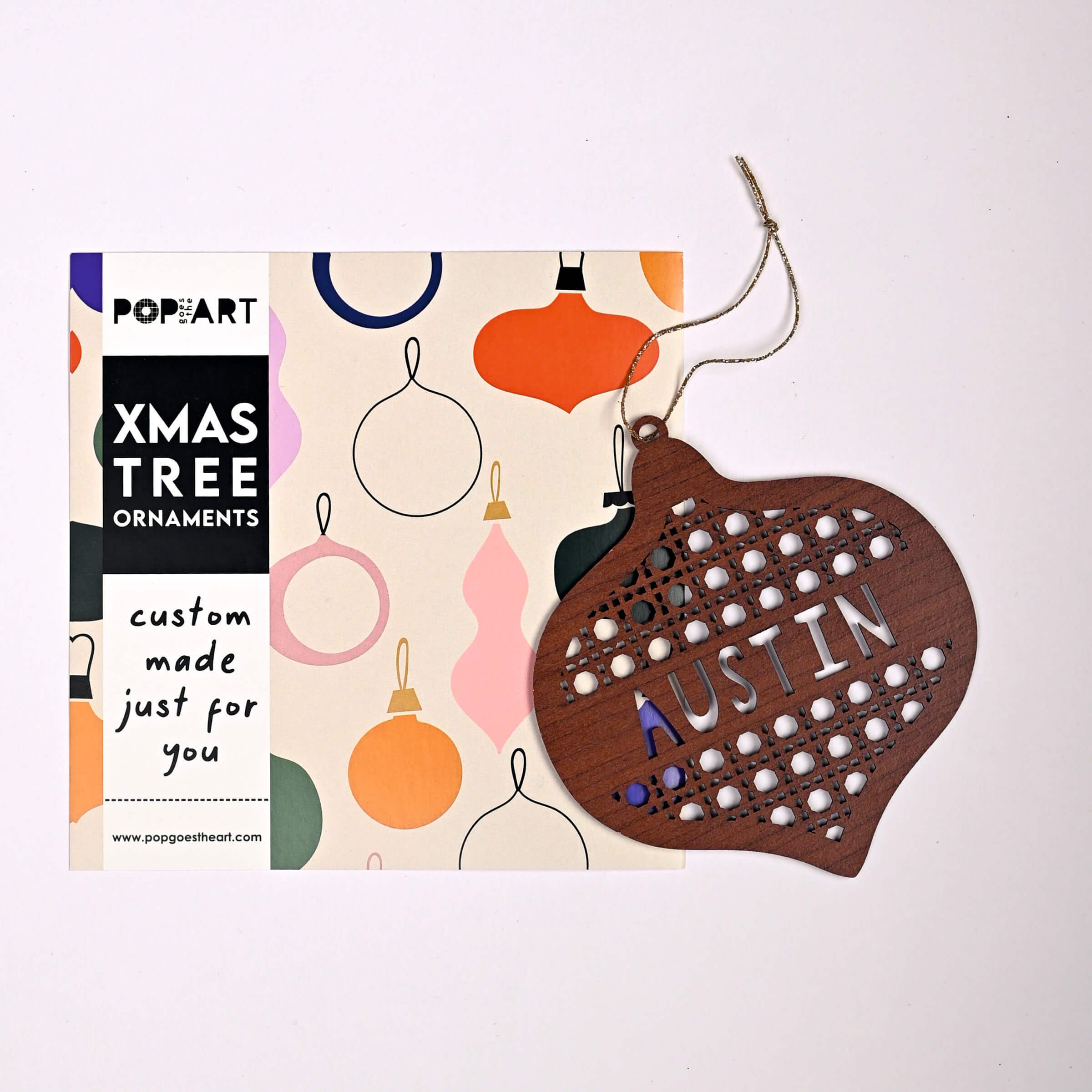 Name Ornament - Rattan