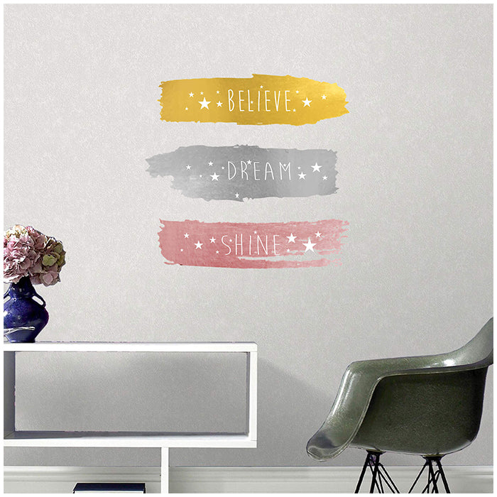 Belive Dream Shine Wall Stickers