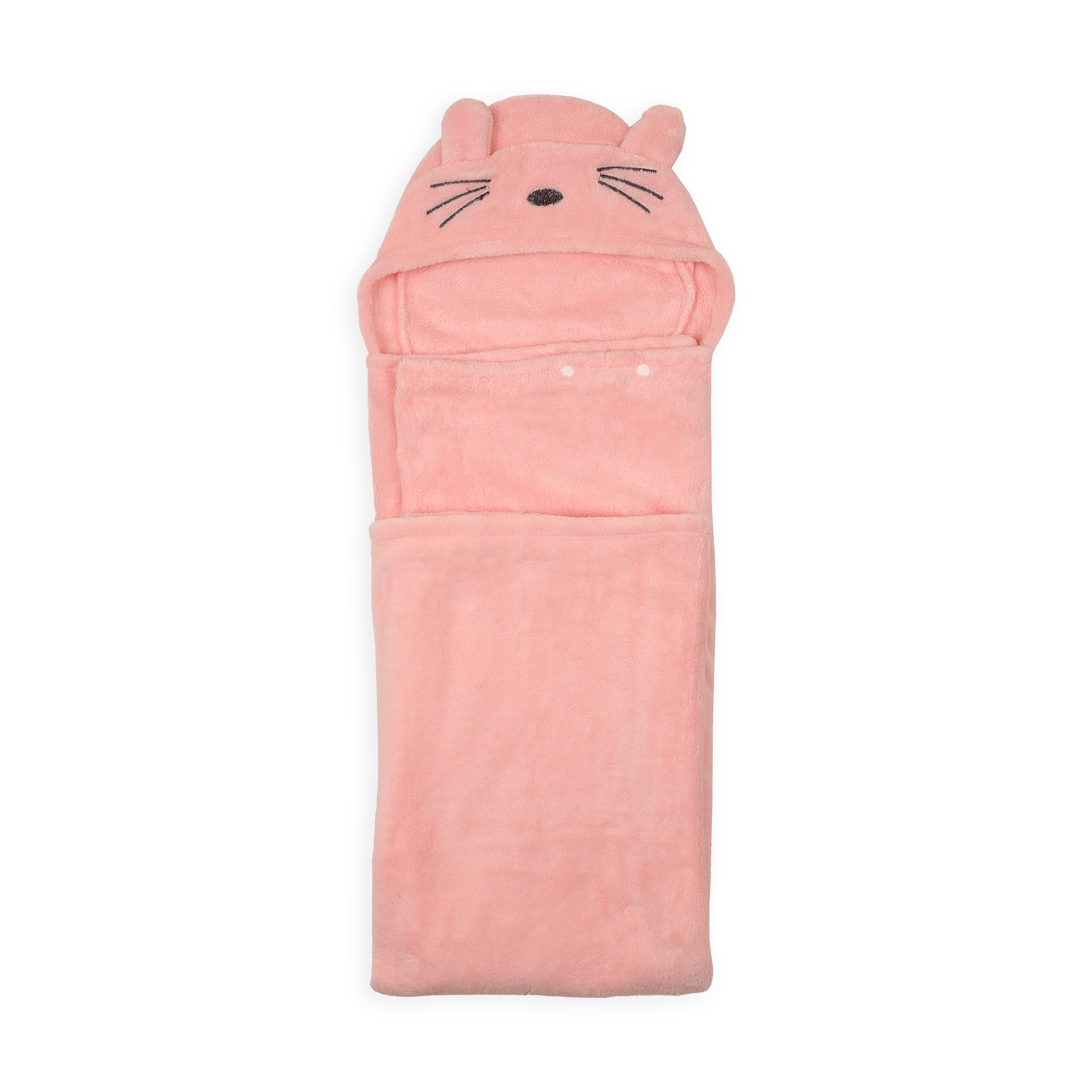 Cutie Kitty Hooded Blanket