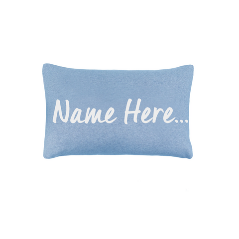 Blue Marl & Ivory Name Pillowcase