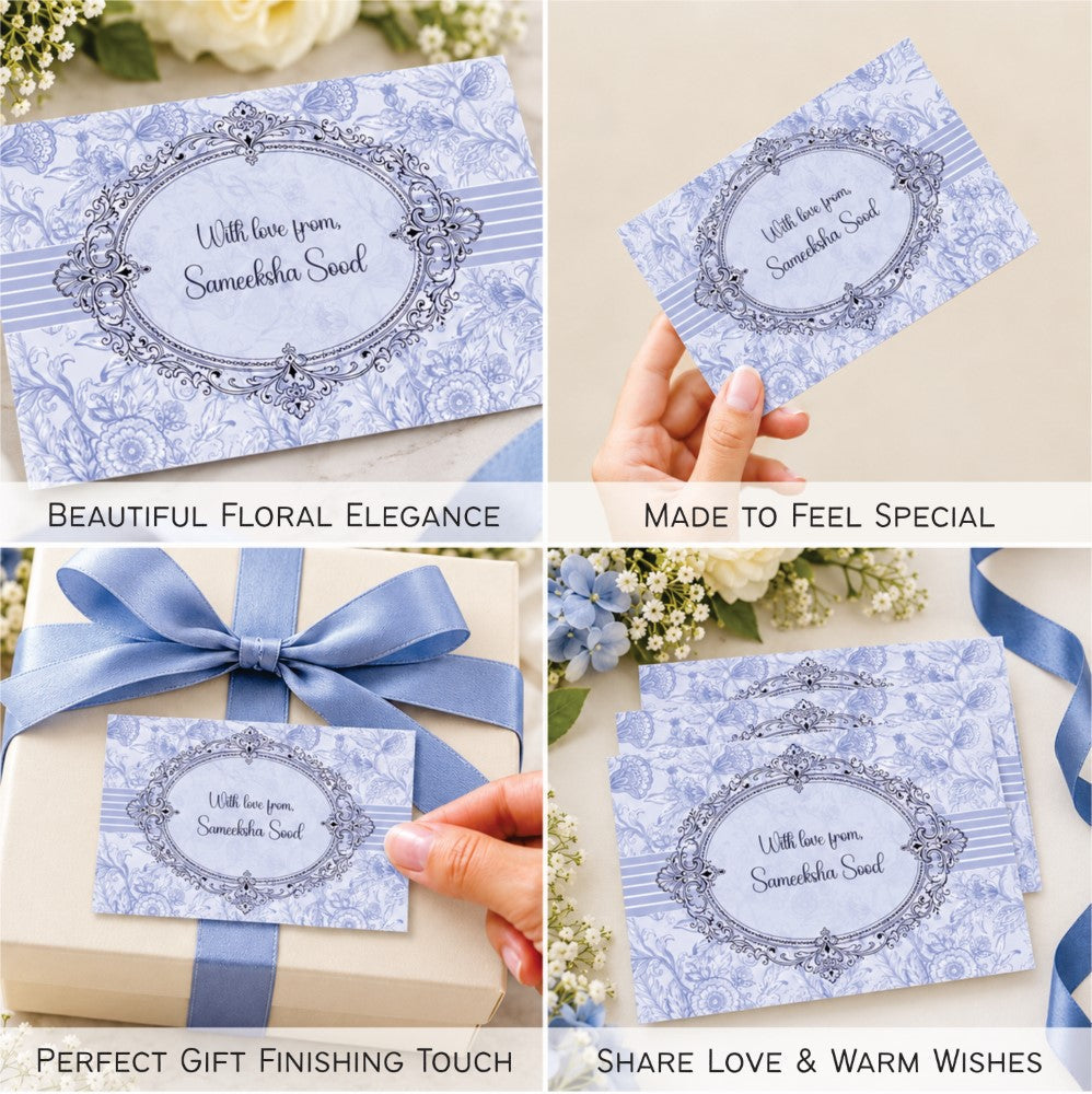 Gift Tags Rectangle - Blue Serenity - image 3
