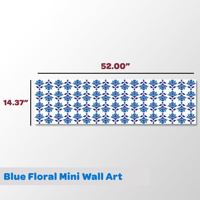 Blue Floral Mini Wall Art Stickers
