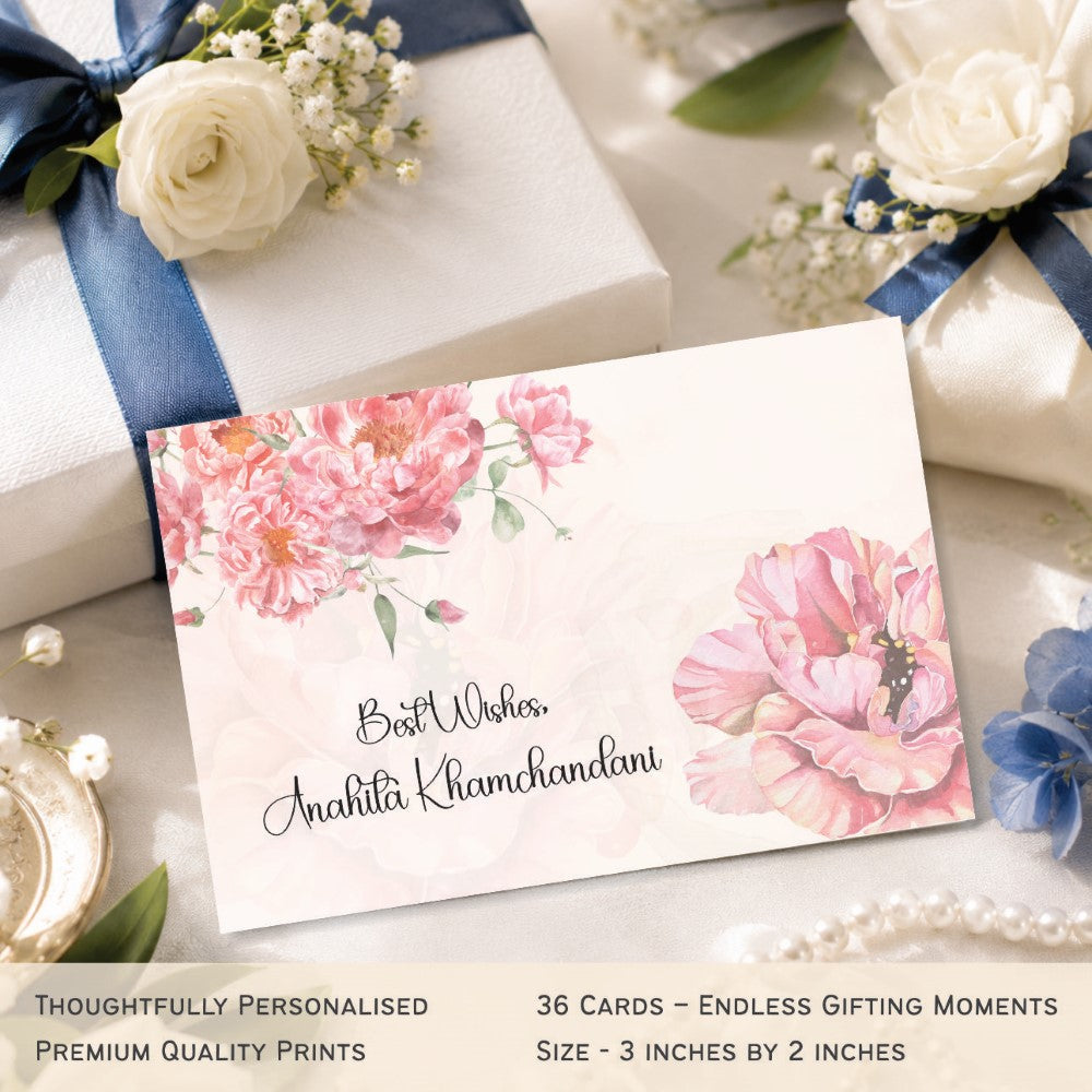 Gift Tags Rectangle - Blush Petals - image 2