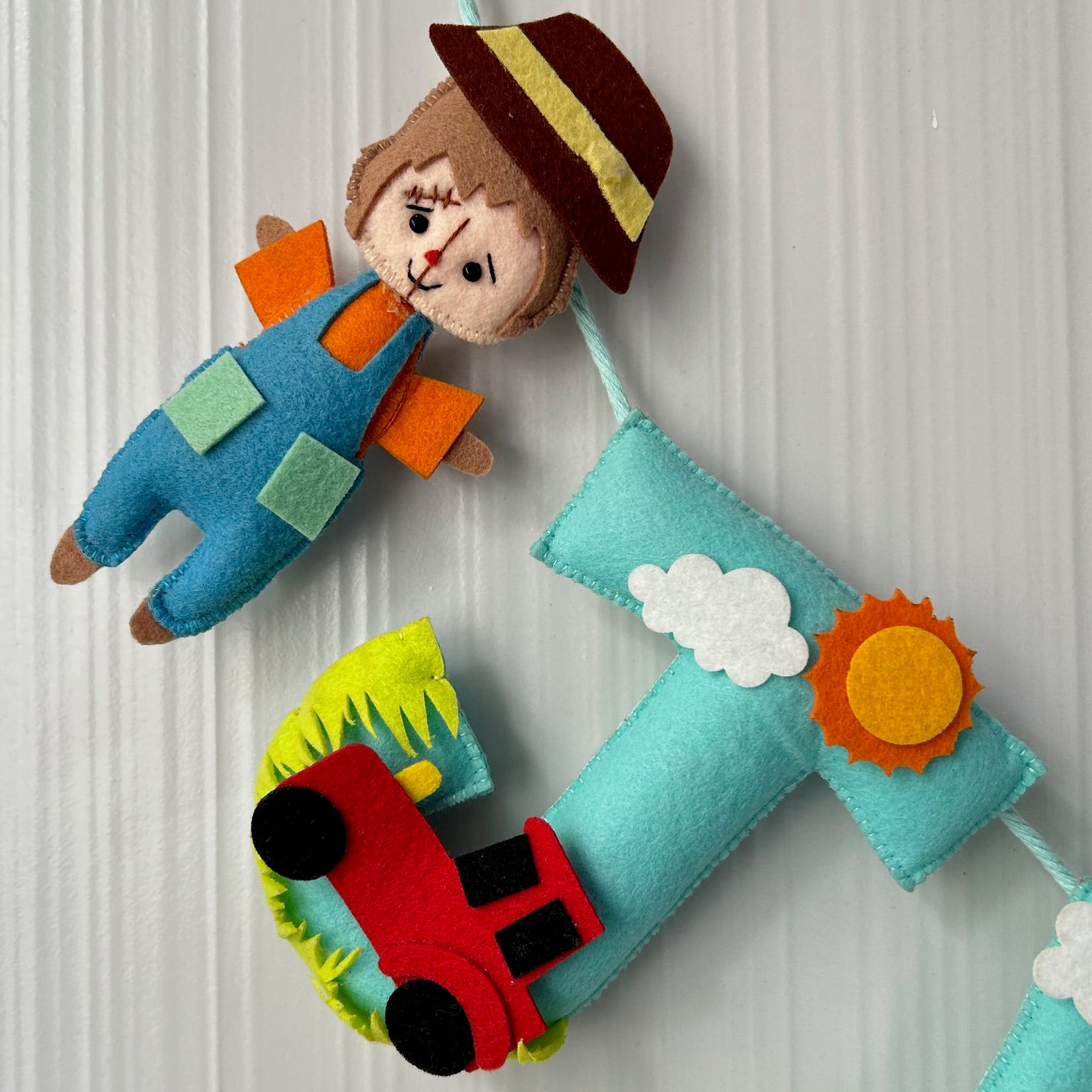 Babble Wrap Bob the Scarecrow Name Bunting/Garland