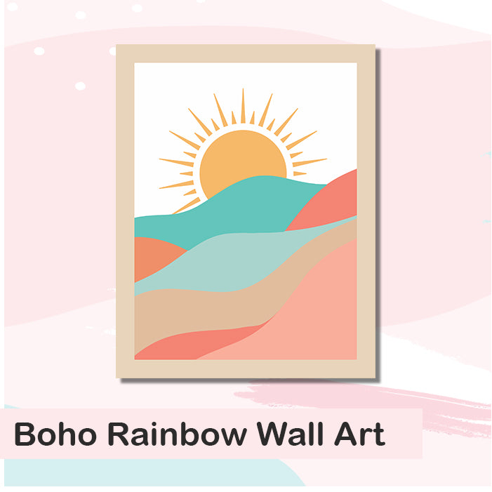 Boho Rainbow Wall Art (Set of 3)