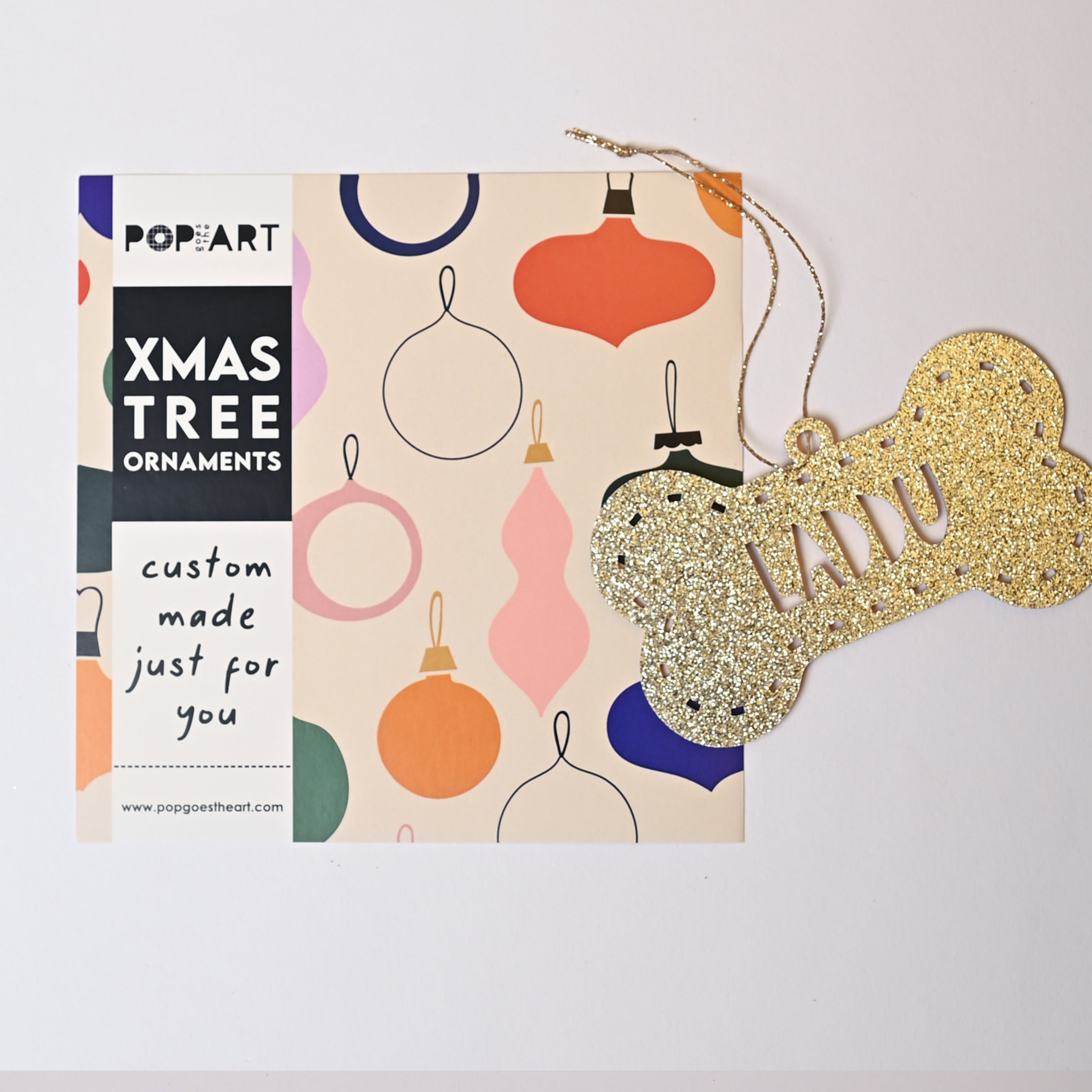 Xmas Shape  Ornament - Bone