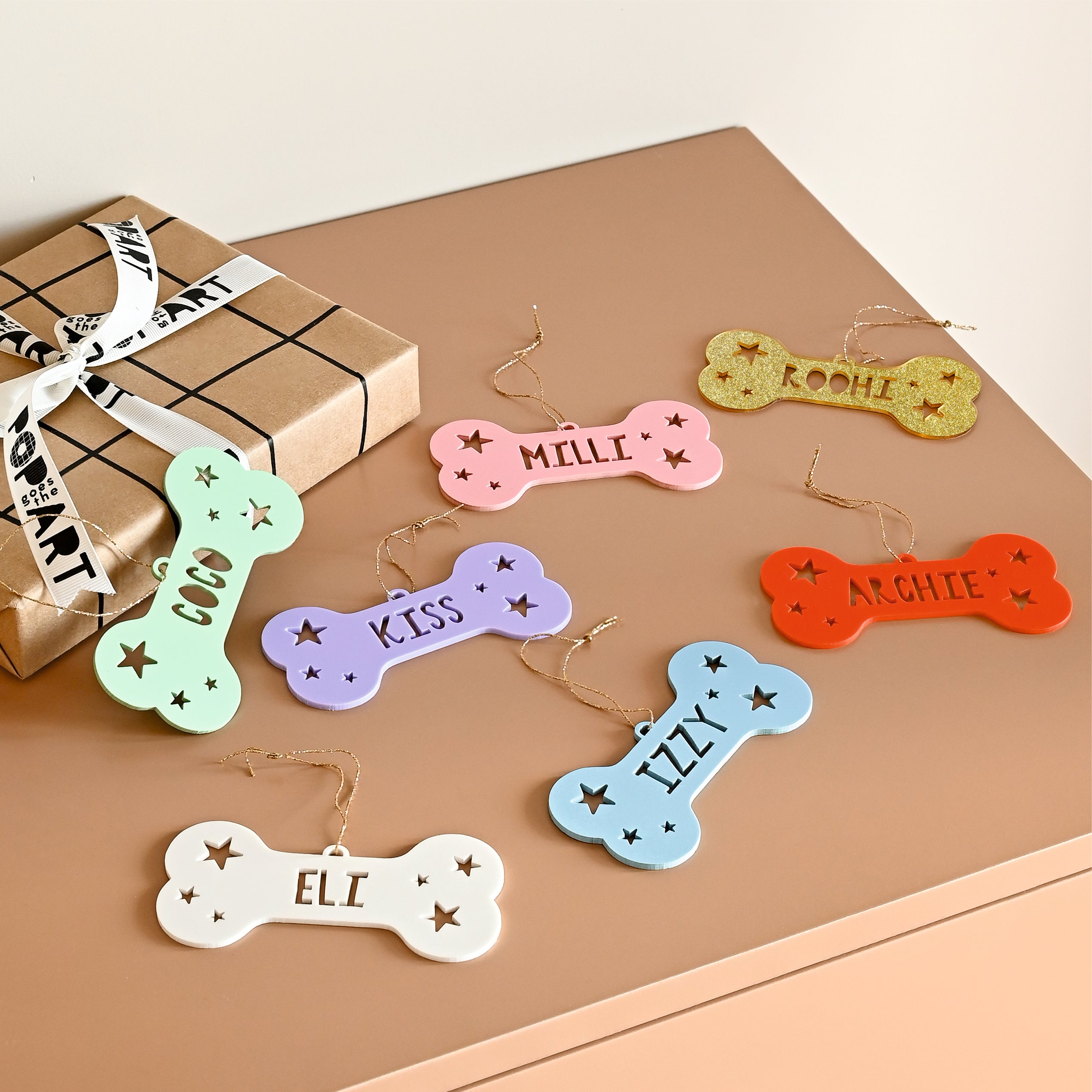 Xmas Shape  Ornament - Bone