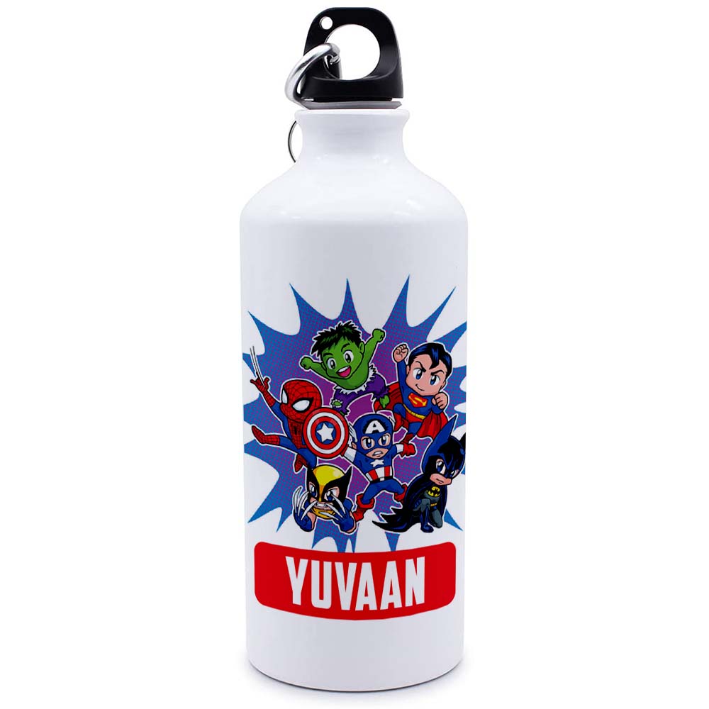 Personalised Water Bottle- Superhero