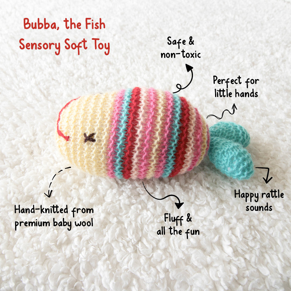 Fish Soft Toy & Diwali Bodysuit Gift Set