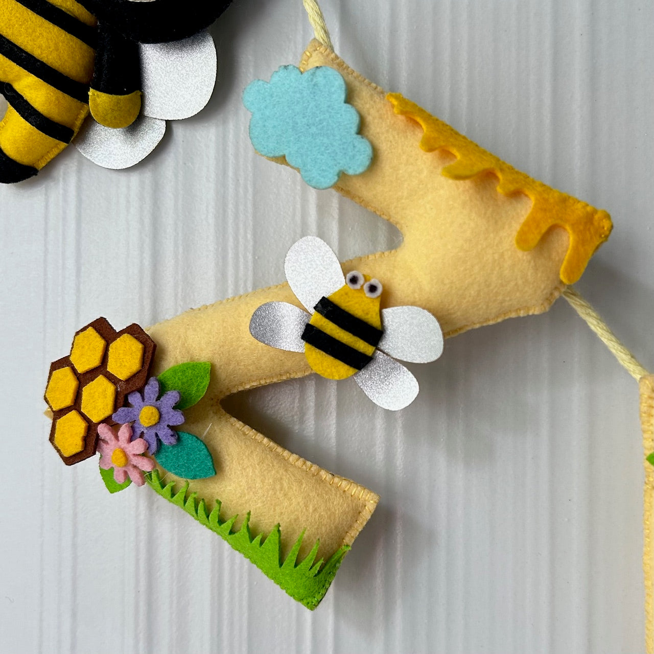 Babble Wrap Bumble Bee Name Bunting/Garland