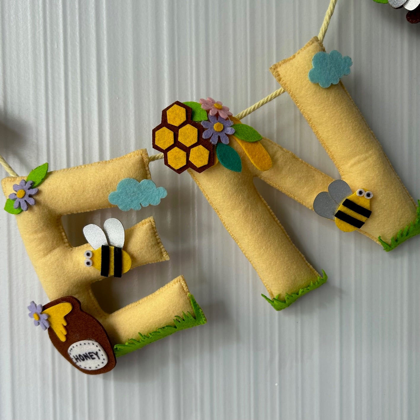 Babble Wrap Bumble Bee Name Bunting/Garland