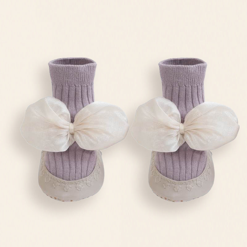 Butterfly Baby Socks - Purple