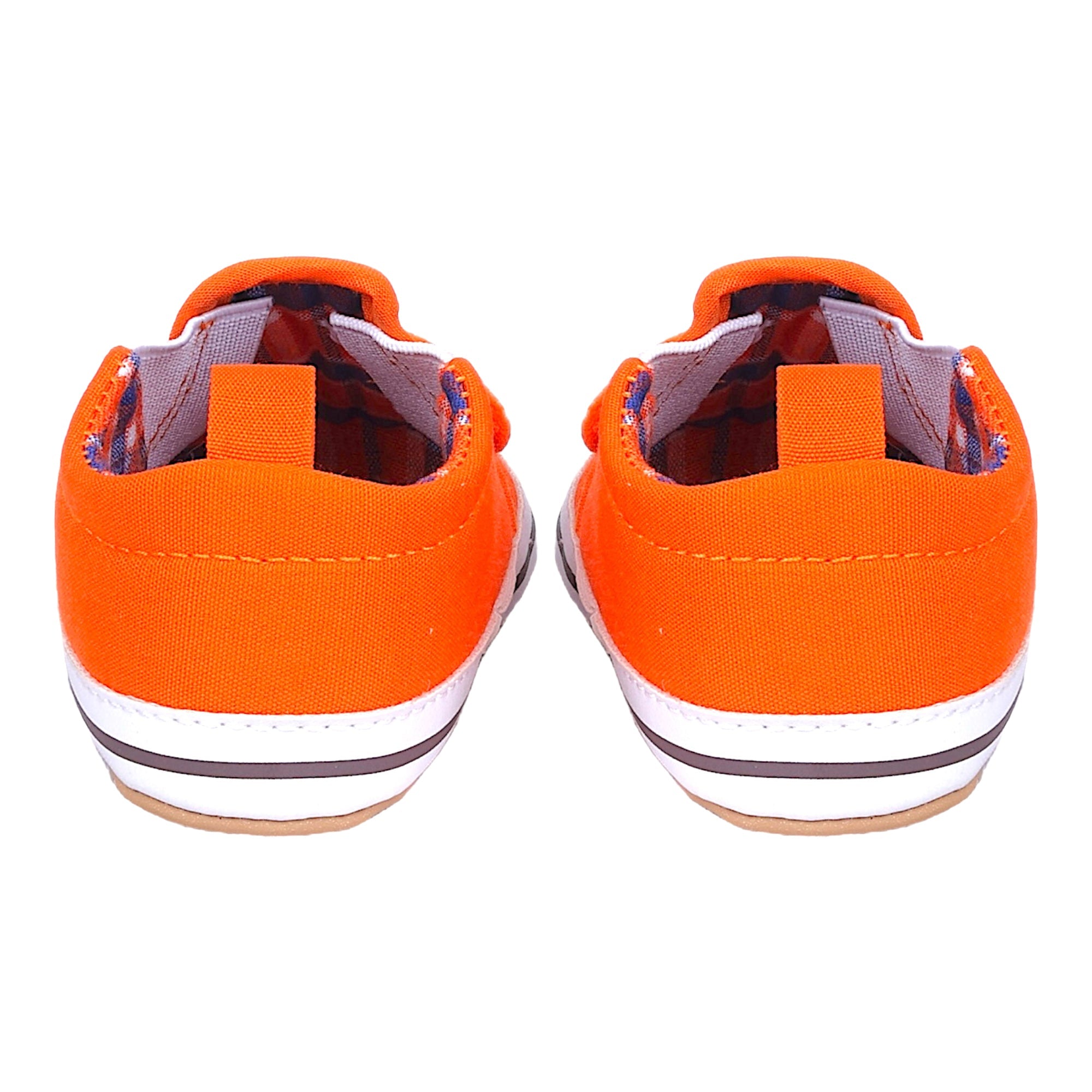 Baby Moo Happy Puppy Anti-Skid Canvas Sneakers - Orange