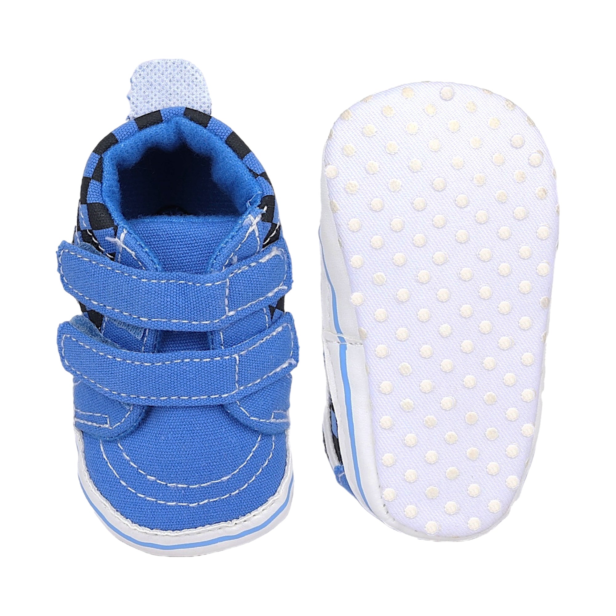 Baby Moo Stylish Casual Velcro Straps Anti-Skid Sneakers - Blue