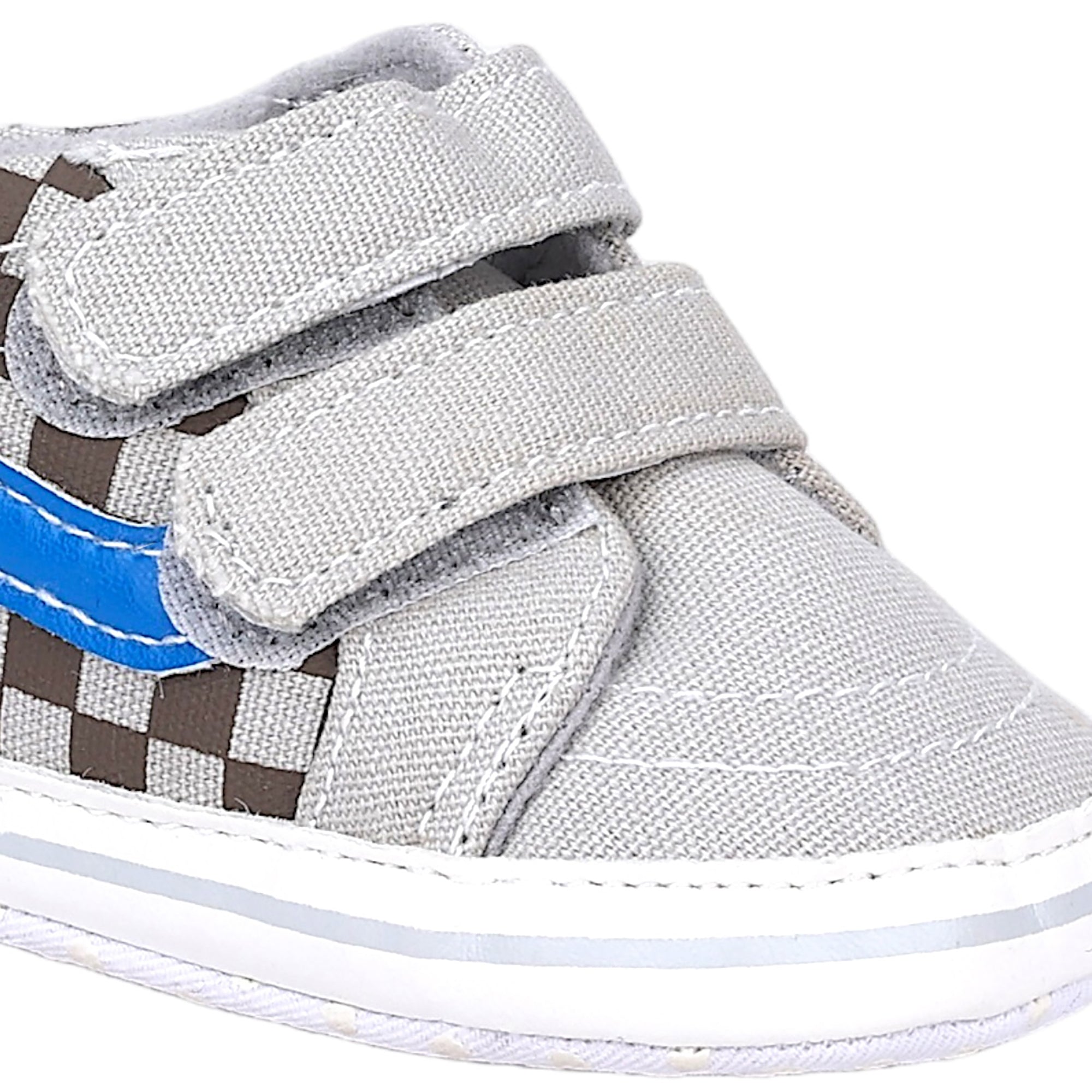 Baby Moo Stylish Casual Velcro Straps Anti-Skid Sneakers - Grey