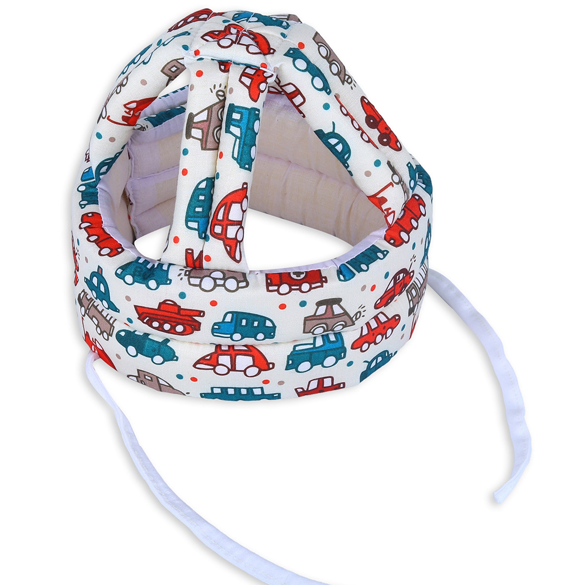 Baby Moo Car & Truck Head Protection Adjustable Cushioned Safety Helmet - White