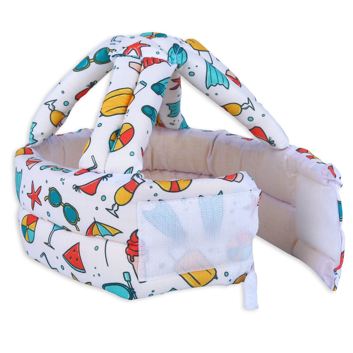 Baby Moo Diving Trip Head Protection Adjustable Cushioned Safety Helmet - White