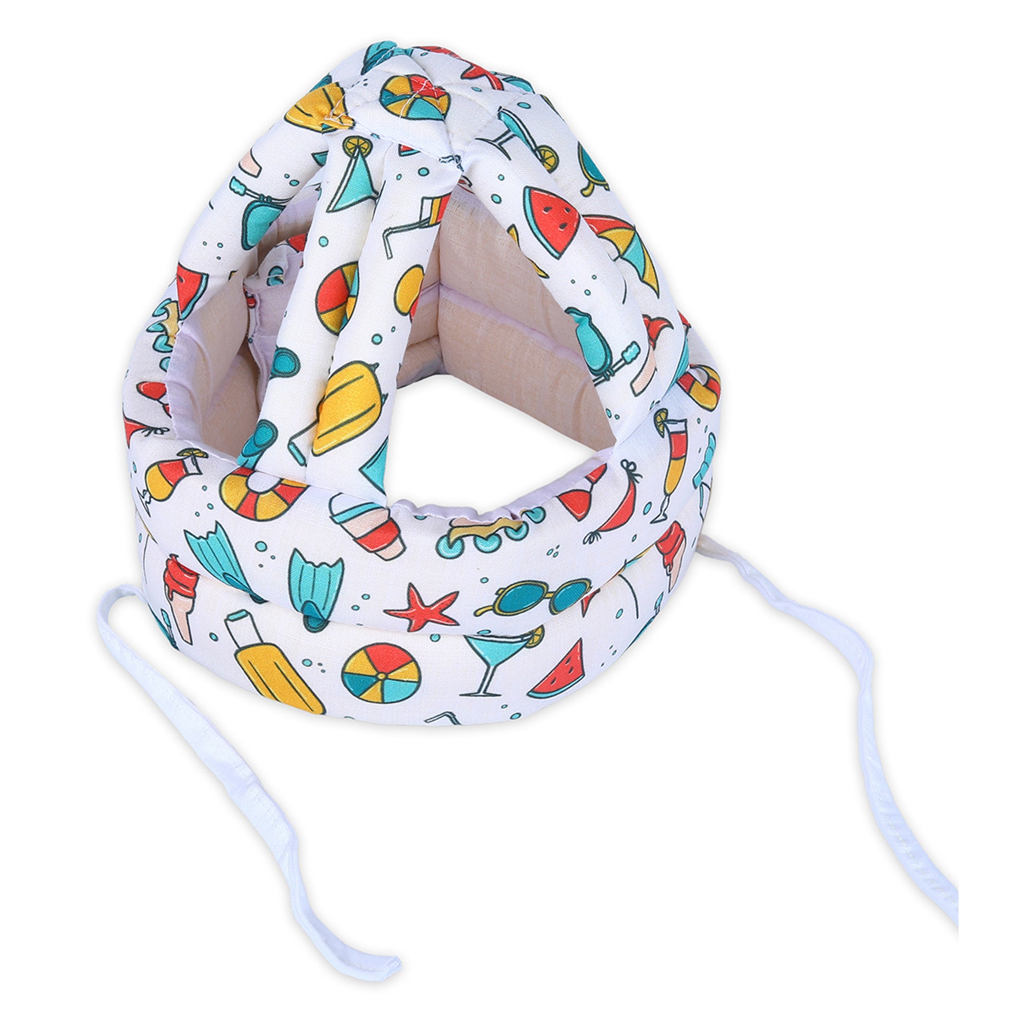 Baby Moo Diving Trip Head Protection Adjustable Cushioned Safety Helmet - White