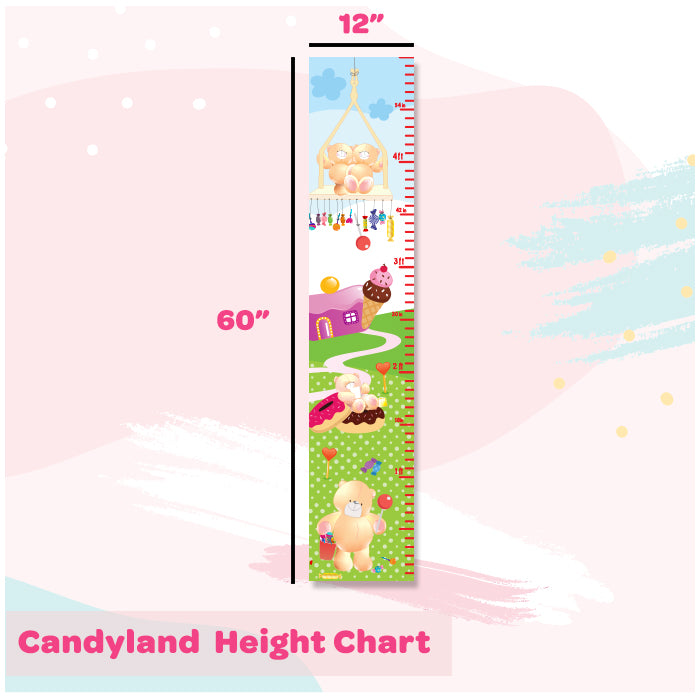 Candyland Height Chart Wall Sticker