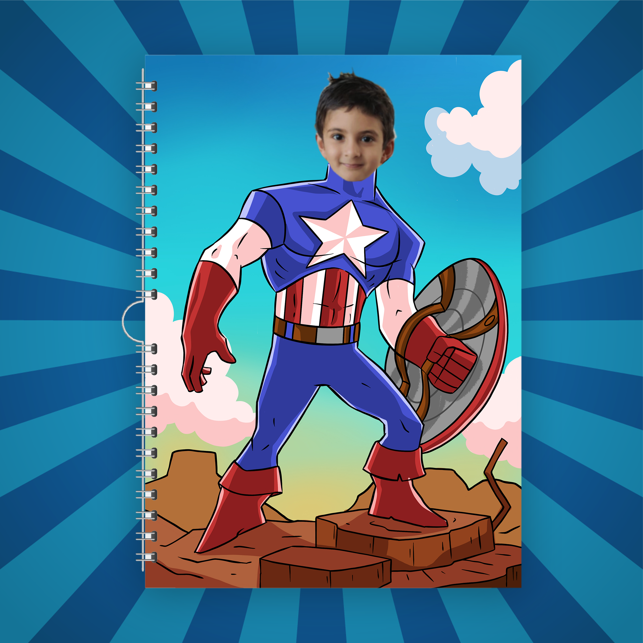 Personalized Superhero Notebooks