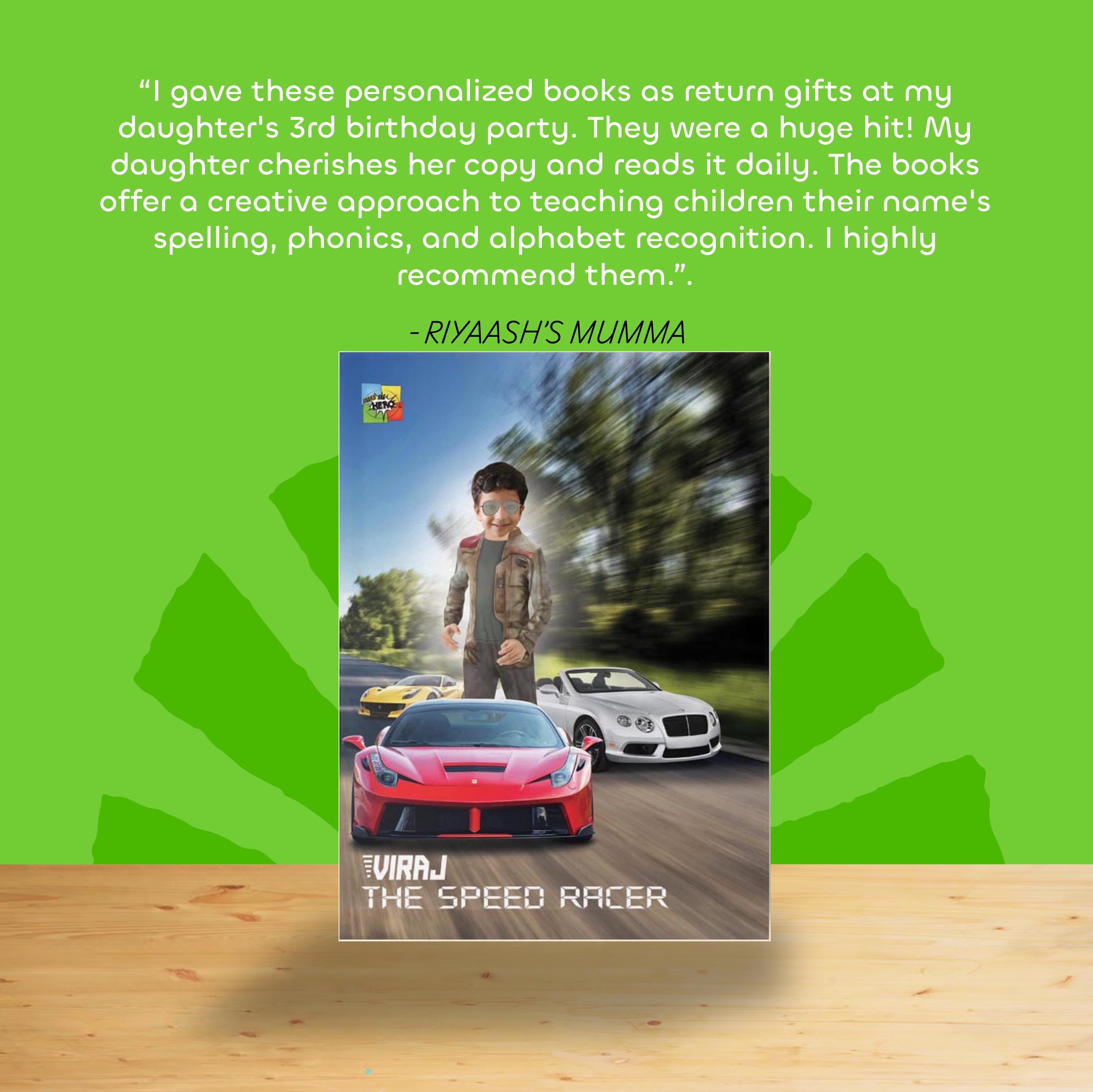 Personalised Story Book The Speed Racer (Boys)