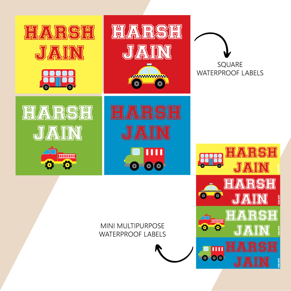 Waterproof Name Stickers