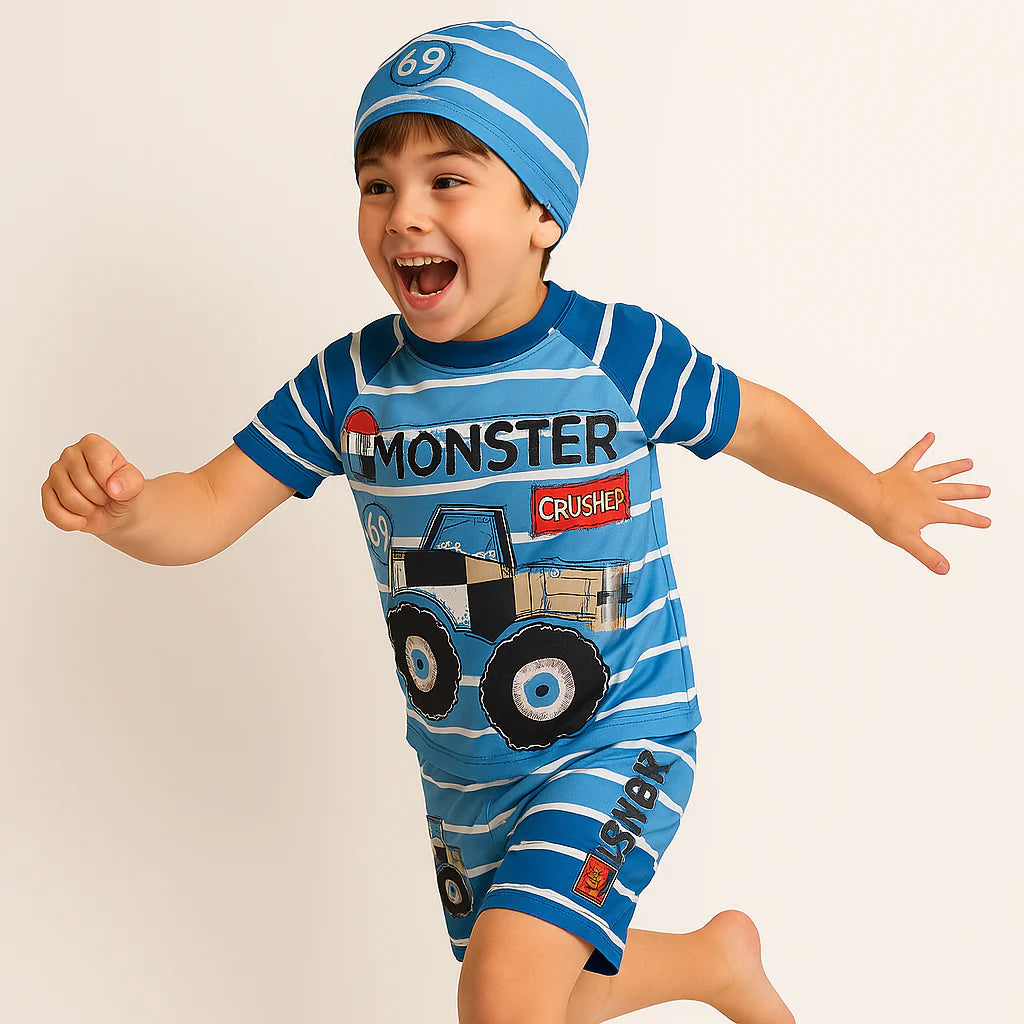 2pcs Swim Set with cap - Boys