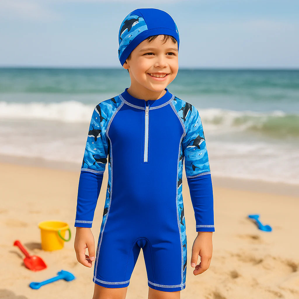 2pcs Swim Set with cap - Boys