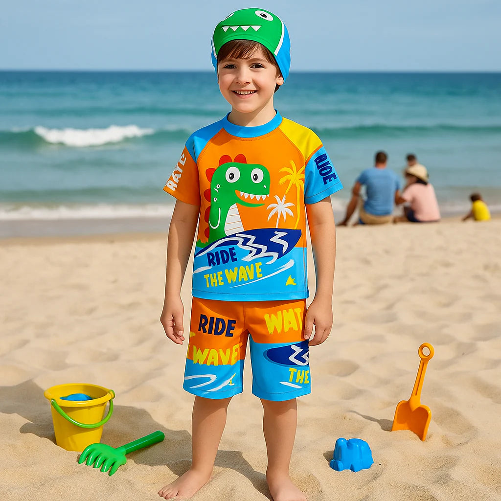 2pcs Swim Set with cap - Boys