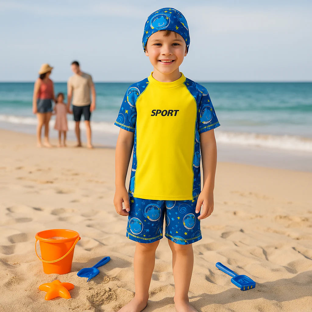 2pcs Swim Set with cap - Boys