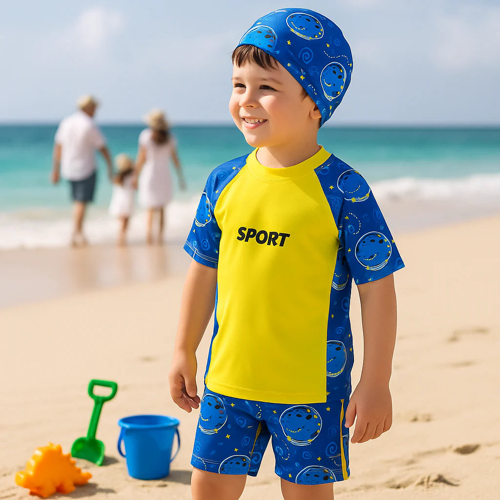 2pcs Swim Set with cap - Boys