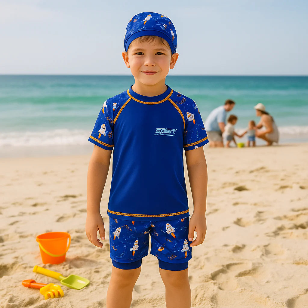 2pcs Swim Set with cap - Boys