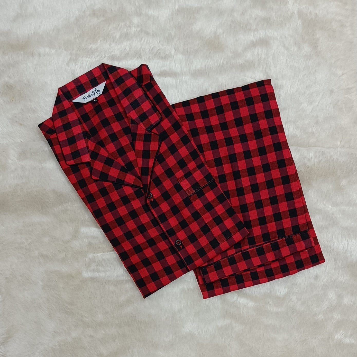 Kid's Pyjama Set - Christmas Checks