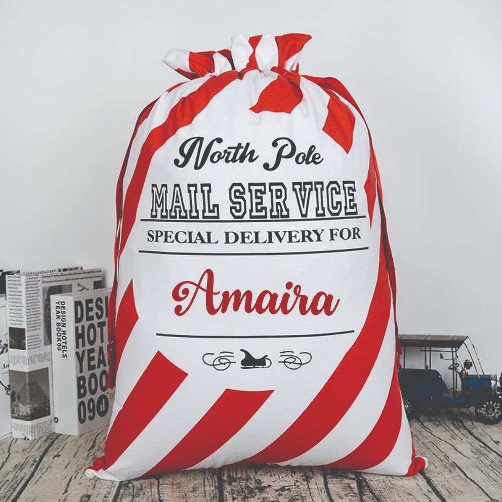 Christmas Sacks- Classic North Pole Mail Service