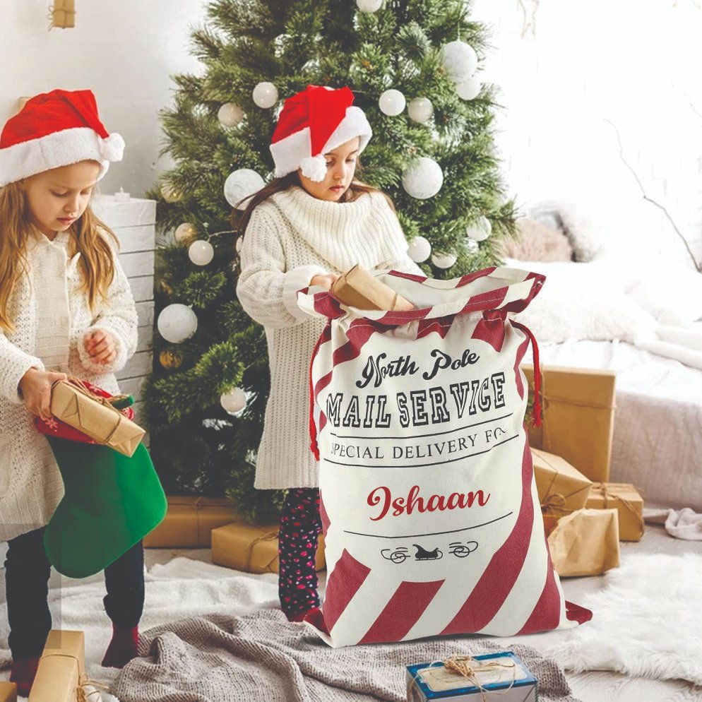 Christmas Sacks- Classic North Pole Mail Service