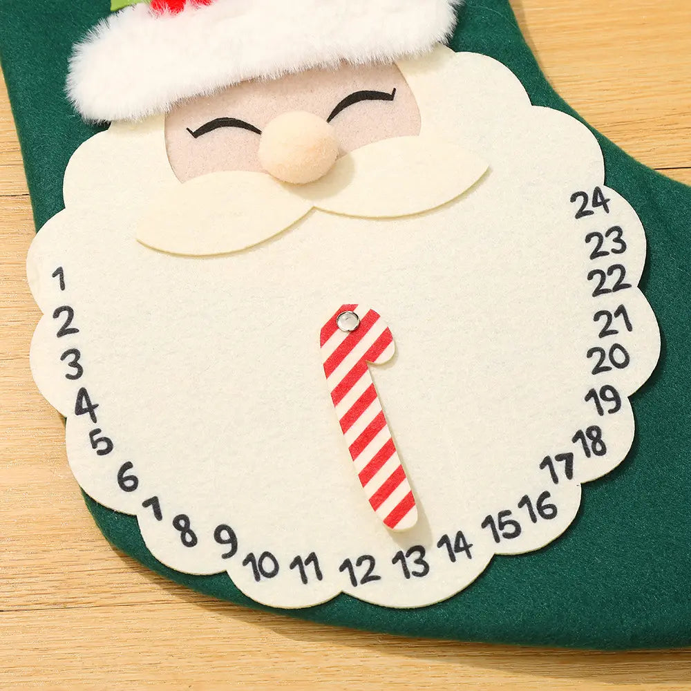 Festive Countdown Treasure Stockings (Santa)