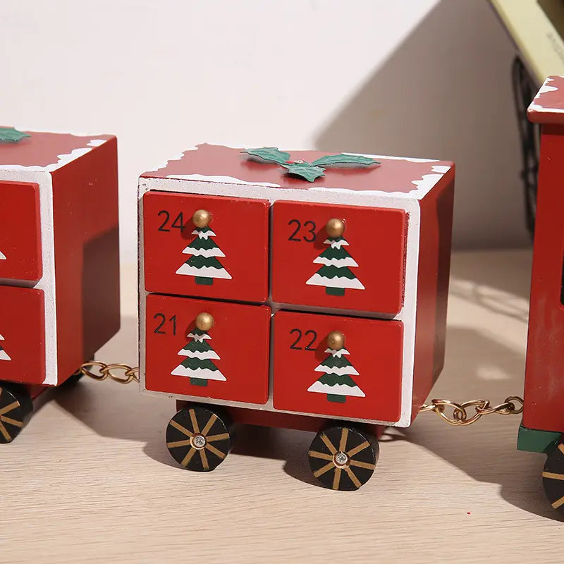 Wooden Advent Calendar (Evergreen Adventure Express)