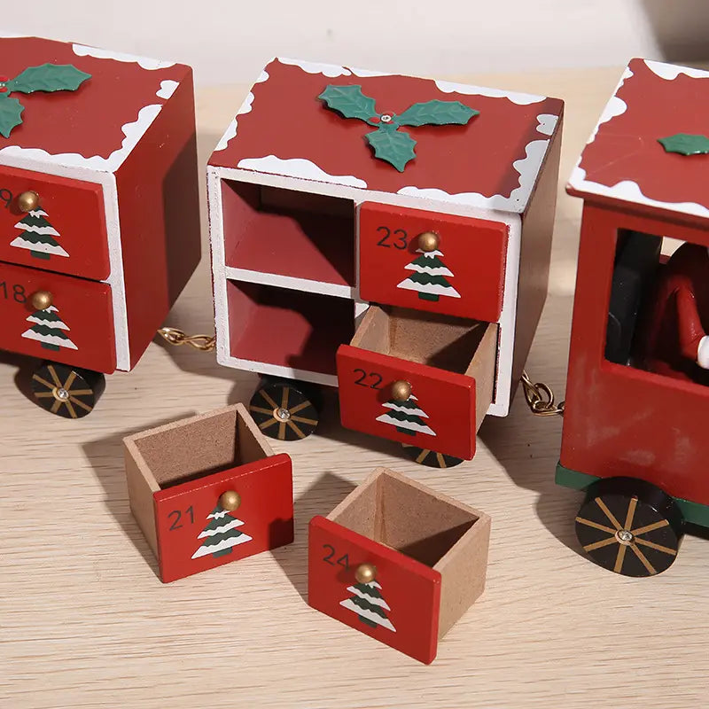 Wooden Advent Calendar (Evergreen Adventure Express)