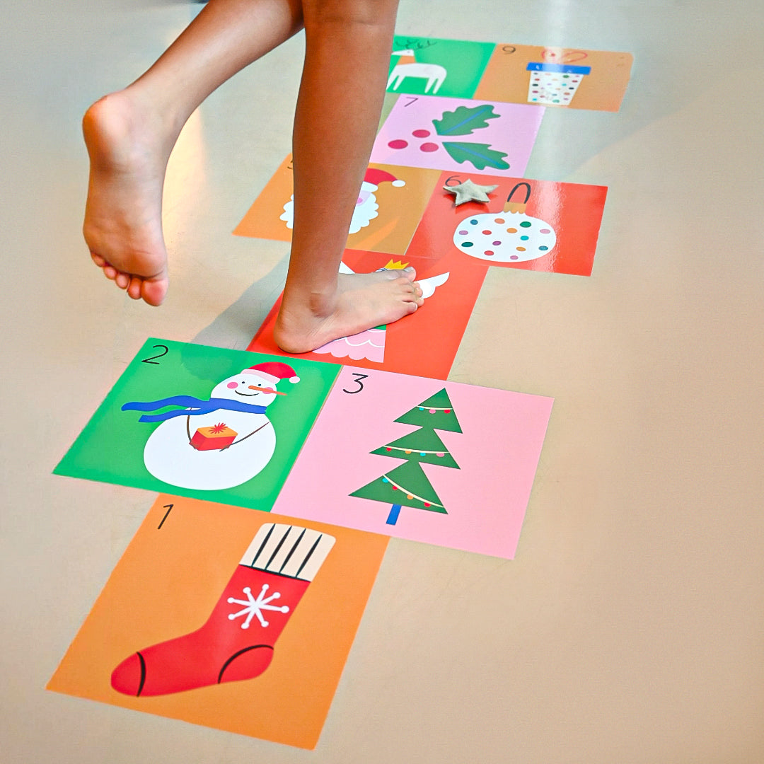 Hopscotch Floor Decals - Christmas