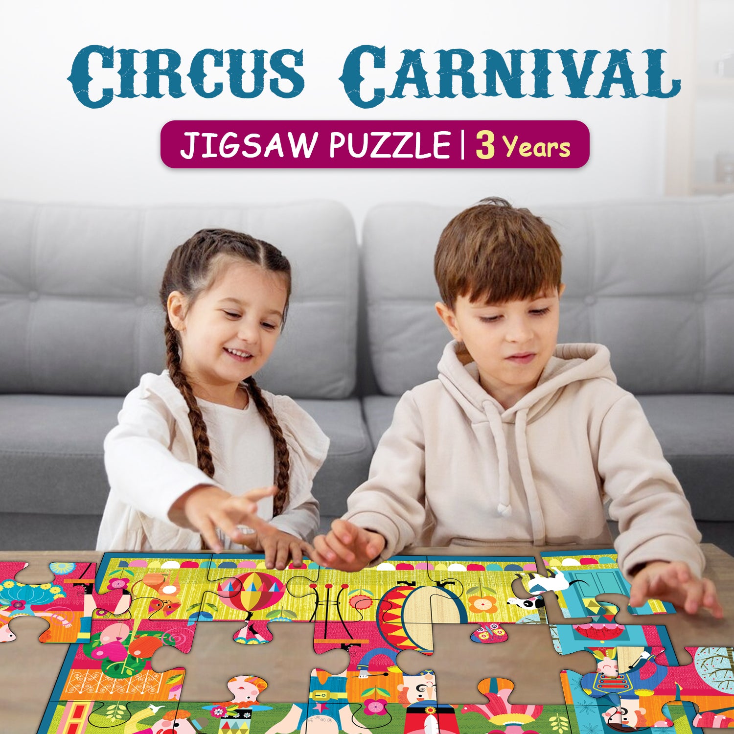 Circus Carnival - 25 Piece Puzzles