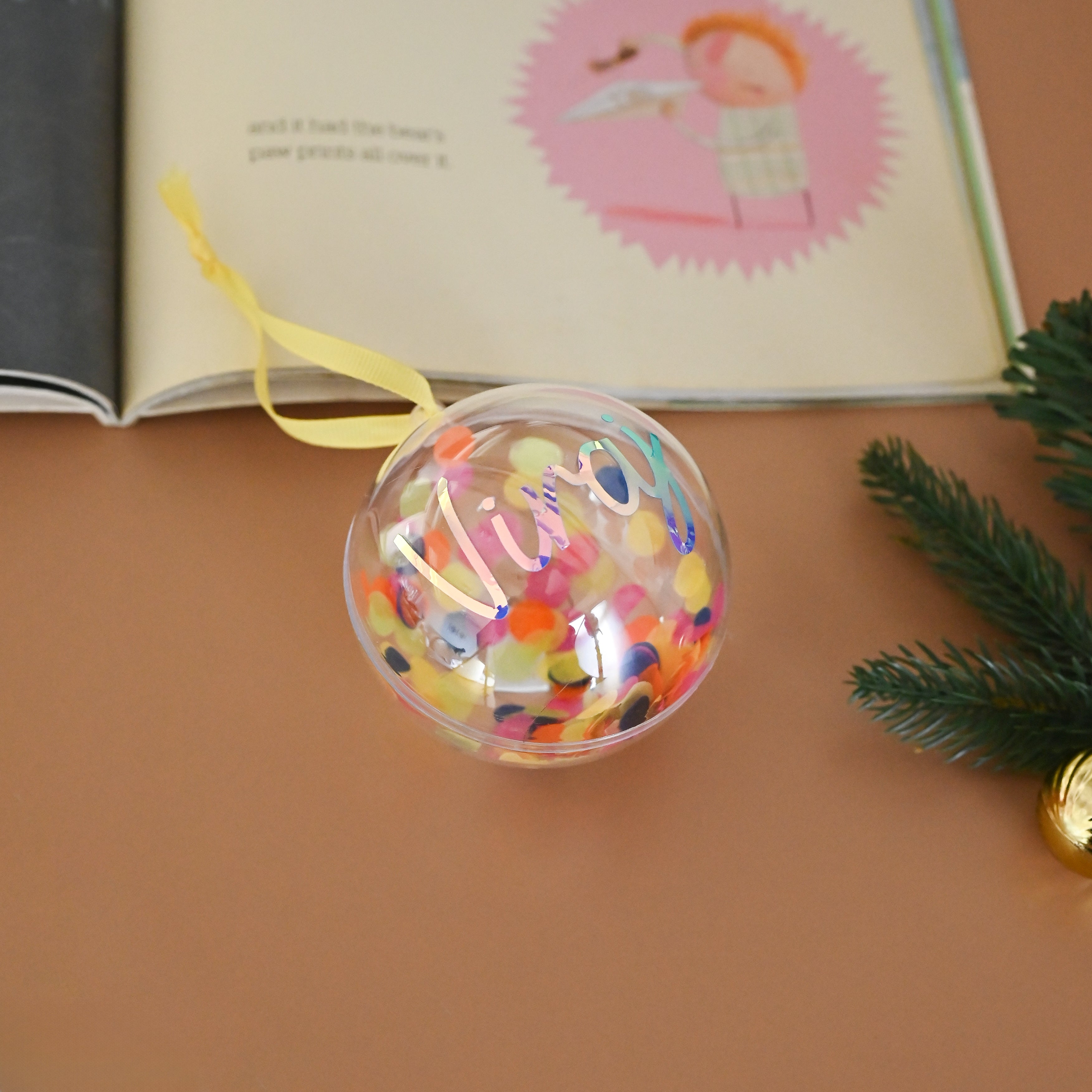 Globe Ornament |  Confetti