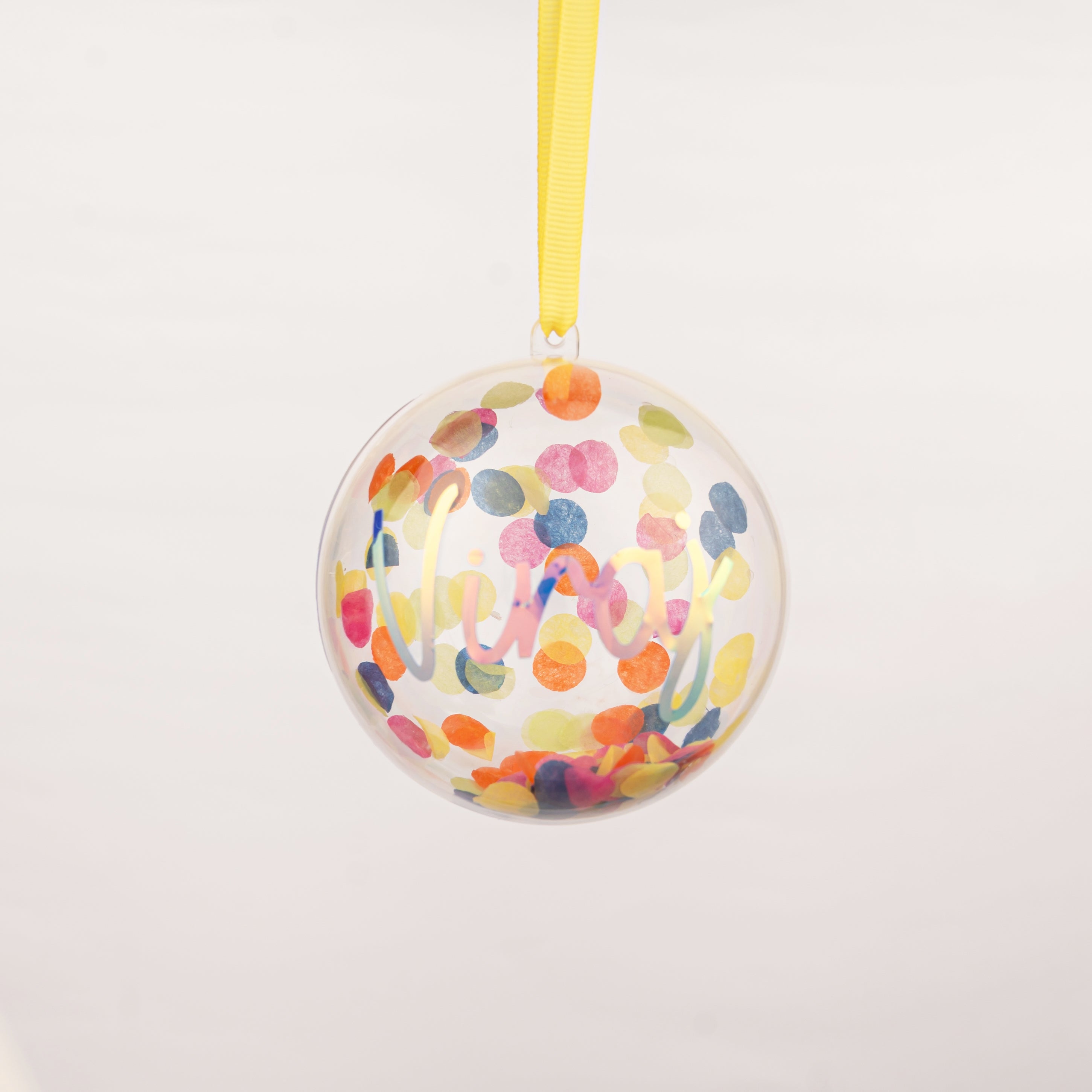 Globe Ornament |  Confetti