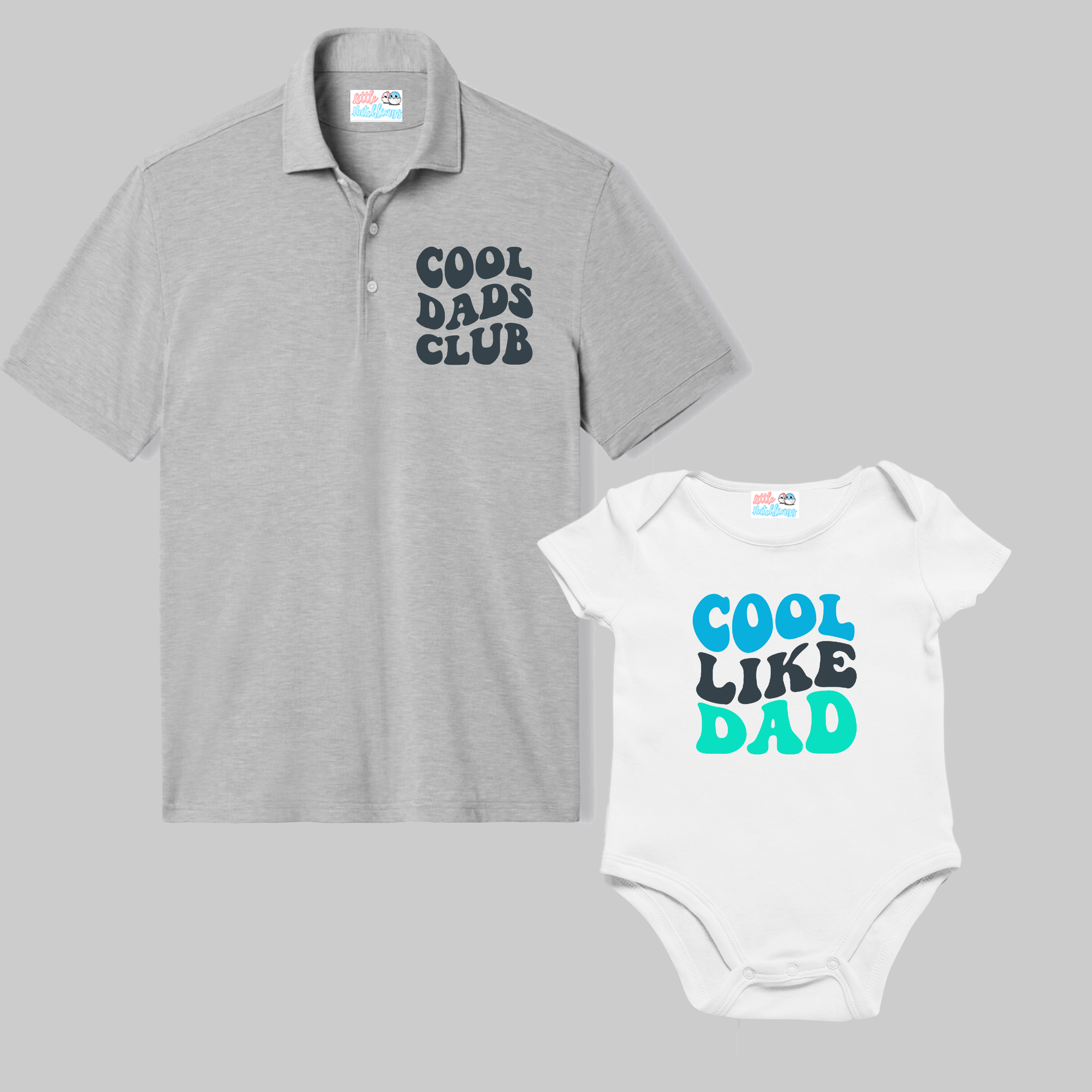 Cool Dads Club Grey and White Combo